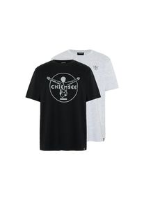 Chiemsee , Print-Shirt , Black , XXL (60/62) , XXL (60/62) , Chiemsee Herren-Shirt im Doppelpack mit Logoprintn