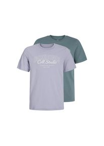 Jack & Jones Jack & Jones Junior , Jungen,Jugendliche , T-Shirt »JJMAKOTO TEE SS CREW NECK 2PK JNR«, 2 Stk. , Languid Lavender Pack:STORMY WEATHER (BIG) , 128 ,...