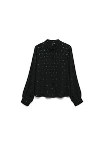 Véro Moda Vero Moda , Langarmbluse »VMCARLA FOIL L/S SHIRT WVN GA« , Black AOP:Black dot foil , XL , XL , Bluse von Vero Moda