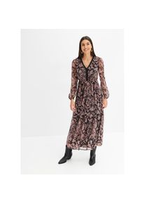 bonprix , Damen , Maxikleid »Maxikleid« Maxikleid , schwarz paisley , N-Gr , 48 -N-Gr , 48 , Maxikleid mit elegantem Stil für einen stilvollen...