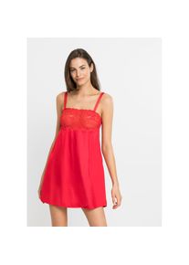 bonprix , Negligé »Negligé mit Glanzeffekt« Negligé mit Glanzeffekt , rot , N-Gr , 48/50 (XL) -N-Gr , 48/50 (XL) , Negligé mit Glanzeffekt für...