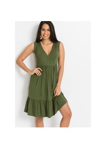 bonprix, Damen, Jerseykleid, oliv, N-Gr, 52/54 (XXL) -N-Gr, oliv, Jerseykleid im eleganten Stil f&uuml;r einen modernen Look