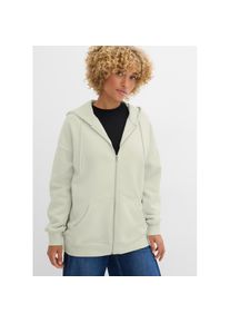 bonprix , Kapuzensweatjacke »Kapuzen-Sweatjacke«, Kapuzen-Sweatjacke , silbergrün , 36/38 (S) , 36/38 (S) , Kapuzensweatjacke im angesagten...