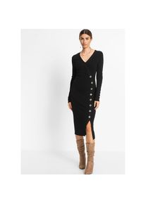 bonprix , Damen , Strickkleid »Strickkleid aus Viskose-Mix« Strickkleid aus Viskose-Mix , schwarz , N-Gr , 48/50 (XL) -N-Gr , 48/50 (XL) ,...