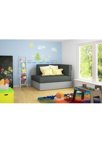 Mid.you Jugend- UND Kindersofa , Grau, Mintgrün , Textil , 104x60x75 cm , Wohnzimmer, Sofas & Couches, Schlafsofas, Sonstige Schlafsofas