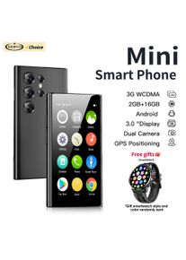 Free Smartwatch! SERVO S26 Super Small Smart Phone 3.0" Screen 2GB+16GB Android System Face Unlock WiFi 3G WCDMA Mini Smartphone