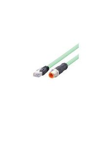 Ifm ifm electronicEVC, 1m Cat5e, Green M12 to Male RJ45 Male, Shielded, Terminated Polyurethane Sheath - EVC925
