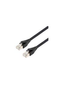 L-Com L-ComTRD, 500mm Cat7, Black RJ45 to Male RJ45 Male, Aluminium/Polyester Foil Shielded, Terminated LSZH Sheath - TRD795ZBLK-05M