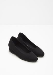 bonprix Mujer, Zapatos de cuña, negro, 39