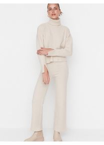 Trendyol Nohavicov&yacute; kost&yacute;m Ženy sivob&eacute;žov&aacute; 36