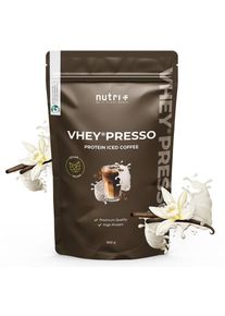 nutri+ VHEY presso - Protein Iced Coffe, 800 g Beutel, Vanilla