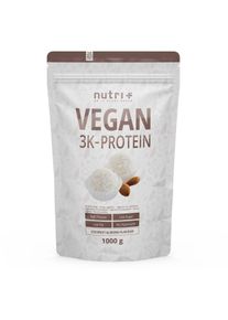 nutri+ veganes 3K Proteinpulver, 1000 g Beutel, Coconut-Almond