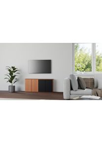 Pickawood 20 cm deep made-to-measure chest of drawers Real wood veneer