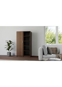 Pickawood Wardrobe with clothes rail Real wood veneer
