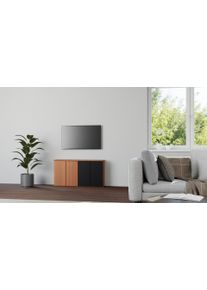 Pickawood 20 cm deep made-to-measure chest of drawers Real wood veneer