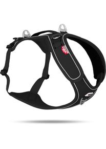 Curli Belka Hundegeschirr, verstellbar, schwarz, XL