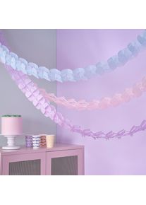 Ginger Ray 3 guirlandes nid d'abeille Bella Pastel 3m