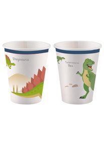 Amscan 8 Glade dinosaurus papkrus 250ml