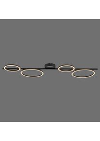 RITUS Plafonnier Luminaires Leuchten Direkt LED Noir, 1 lumière