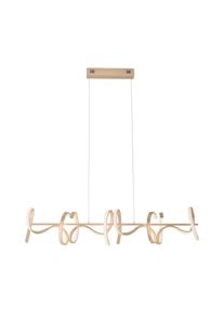 Leuchten Direkt CURLS Pendelleuchte LED Messing, 4-flammig