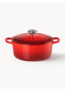 Le Creuset Cocotte redonda de hierro fundido Signature Collection Rojo Metal Ø 26 x Al 17 cm, 5.3 L