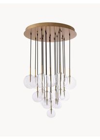 Eichholtz Handmade Led Pendant Lamp Aulani Gold Ø 80, H 125-200 cm
