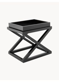 Eichholtz Håndlavet træbakke sidebord Mcarthur Sort Massivt træ, Træ B 61 x H 57 cm