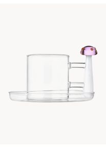 Ichendorf Håndlavet espresso kop Alice Gennemsigtig Glas Ø 11 x H 7 cm, 100 ml