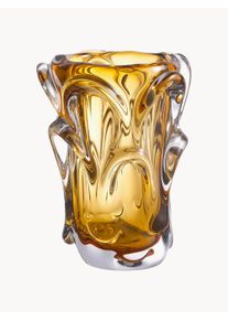 Eichholtz Mouth-Blown Vase Aila Yellow Glass Ø 19 x 23 cm
