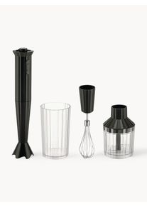 Alessi Stavmixer Set Plissé, 4 delar Svart Plast Set med olika storlekar
