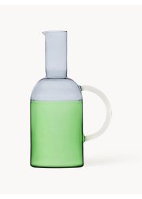 Ichendorf Handmade Jug Tequila Sunrise, 1.8 L Green Glass 1,8 L