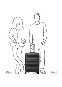 Roncato, Koffer, Ibiza Medium Trolley 65 verde militare, Grün, (65 l)