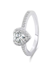 Brilio, Ring, Silver - Romantic silver ring Heart RI047W - Circuit: 54 mm, (54)