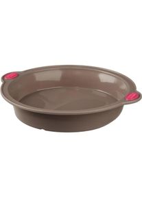 Five Silikonform mit Griff Secret de Gourmet Braun Silikon 24 cm, Backform, Beige