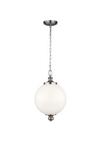 Elstead Lighting, Pendelleuchte, Parkman Hängeleuchte E27 49cm Gebürsteter Stahl (E27)