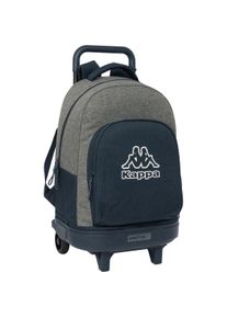 Kappa, Kindergartentasche, Schulrucksack mit Rädern Dark navy Grau Marineblau 33 X 45 X 22 cm, Blau