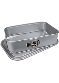 Städter Städter Springform 33 x 23 cm / H 7 cm Silber rechteckig, Backform, Silber
