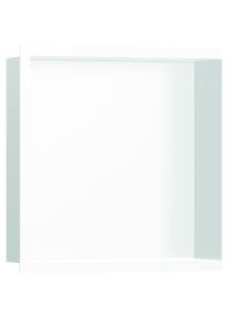 Hansgrohe, Duschablage, HG Wandnische XtraStoris Individual mattweiss 300x300x100mm Designrahmen matt