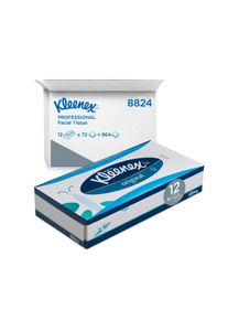Kleenex | Pañuelo facial blanco 3 capas, 12 Paquetes de 72 hojas (cod. 8824)