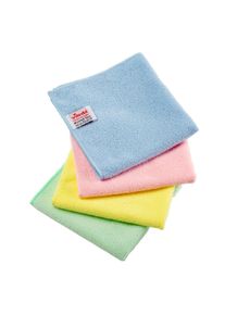 Vileda Micro Tuff | Bayeta de microfibra roja - 36 x 36 cm - Paquete 5 unidades