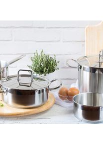 BRA A343851, Pfanne + Kochtopf, Silber