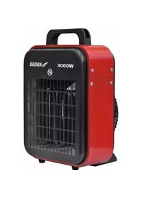 Dedra DED-9921B elektrinis &scaron;ildytuvas su apsauga nuo perkaitimo 3 kW (naujas modelis), Heizl&uuml;fter, Rot