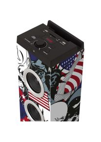 Big Ben Interactive Bigben TW7FREEGUN1 (Bluetooth, 1x 40 W), Stereoanlage, Schwarz, Weiss, Blau