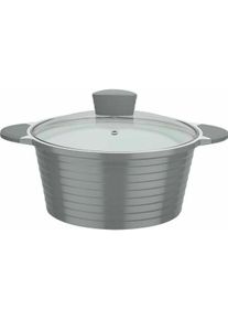 GSW Topf guss 2 Stücke, Pfanne + Kochtopf, Grau