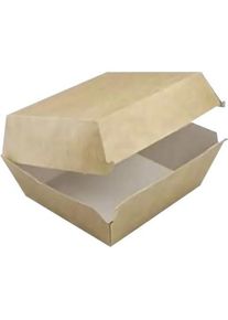 Antalis Burgerbox 120x120x82 mm Kraft Braun/Weiss,2 pk x 120 Stück/krt, Einwegbehälter, Braun