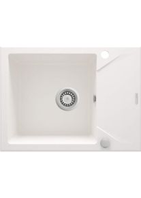 DEANTE, Spülbecken, 1-Becken-Granitspüle mit Abtropffläche