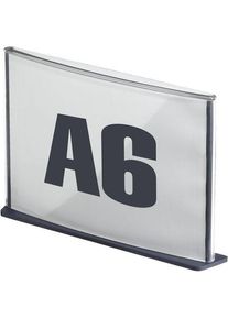 PAPERFLOW, Prospektständer, Beschilderungssystem "Cinatur", DIN A6, anthrazit (A6)