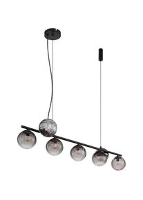 Globo, Pendelleuchte, Hängeleuchte Metall Schwarz Matt, 7xg9 LED (G9)