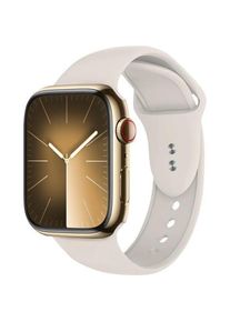 Crong Liquid - Apple Watch Armband 38/40/41mm (Stein ohne) (Flüssiges Silikon), Uhrenarmband