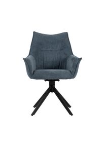 DeVries Diningsessel »Ginosa« - 62x66x90cm - schwarz - Polyester / Metall